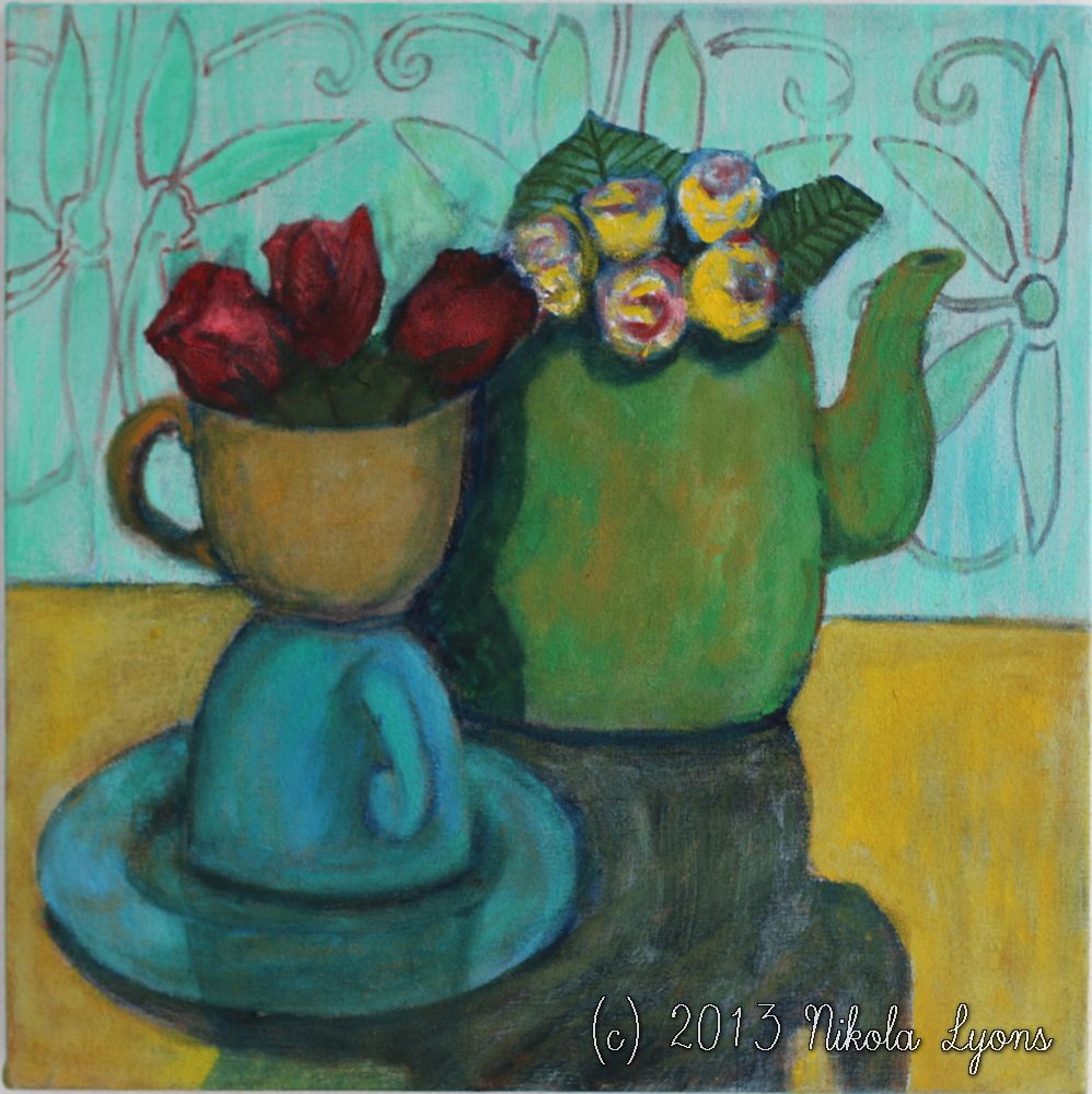 Nikola Lyons:  Still Life with Teapot II